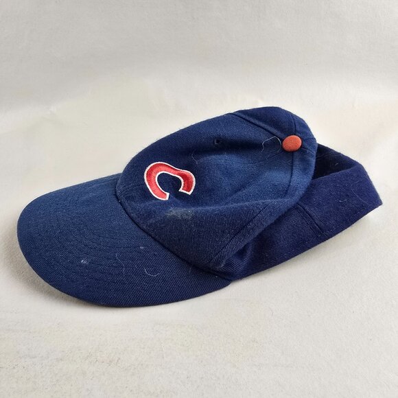 Chicago Cubs Hat Mens 7 1/4 Blue New Era Vintage Fitted MLB Pro Model Diamond - Picture 4 of 9